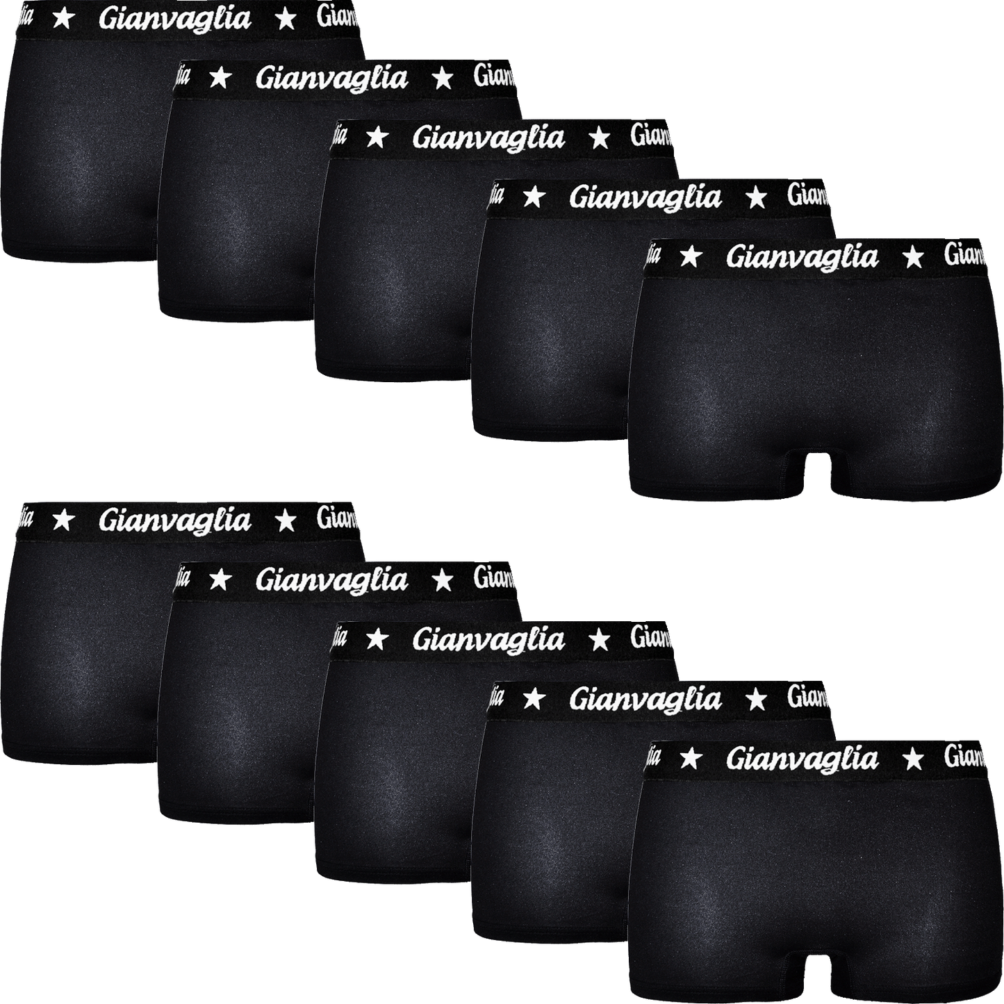 GIANVAGLIA® Deluxe 10-Pack Dames Katoenen Boxershorts